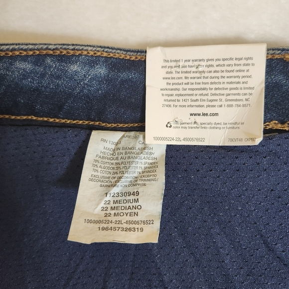 Lee Blue Midi Skort for Casual Work Size 22 - Picture 4 of 7